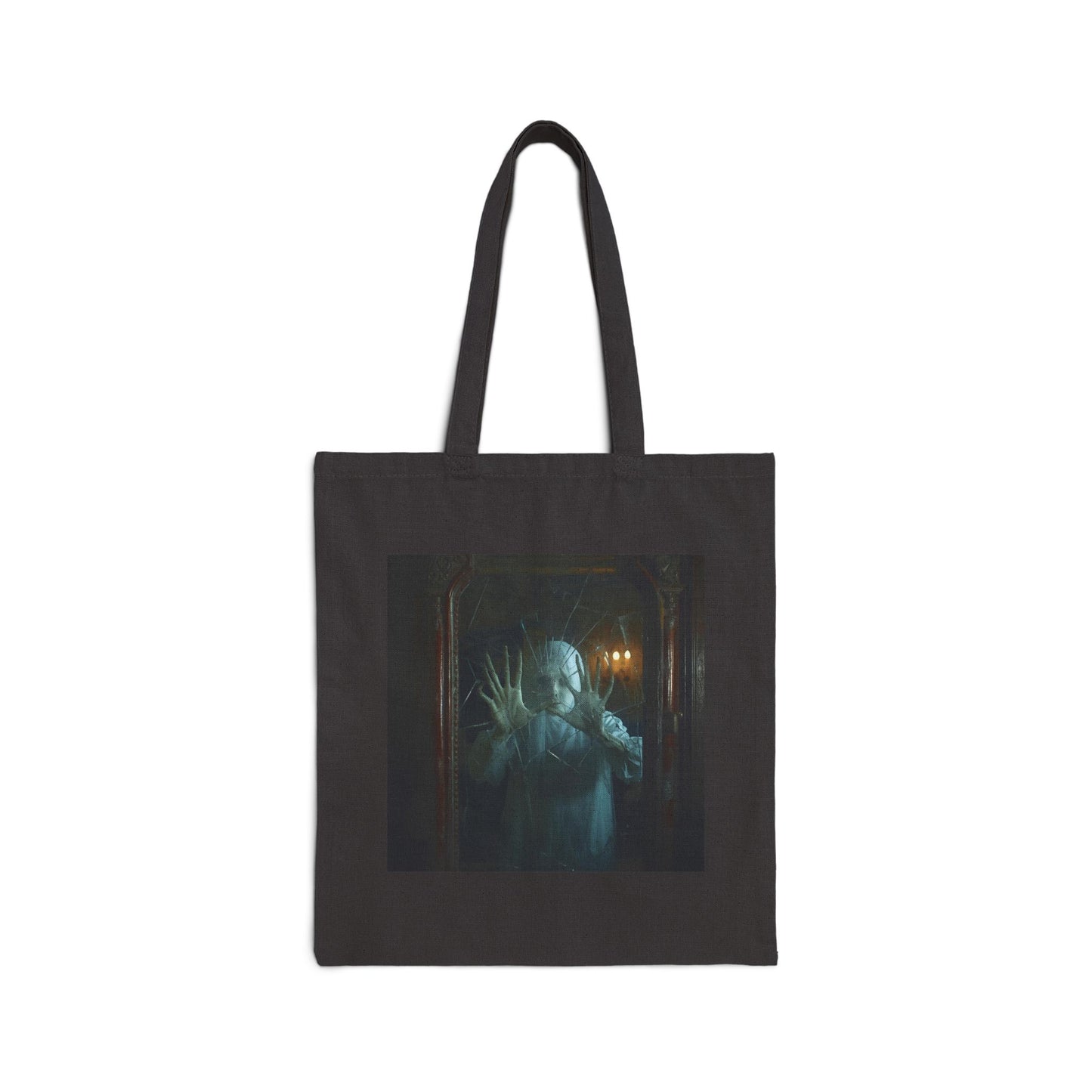Through the Looking Glass - Canvas Tote Bag in Black