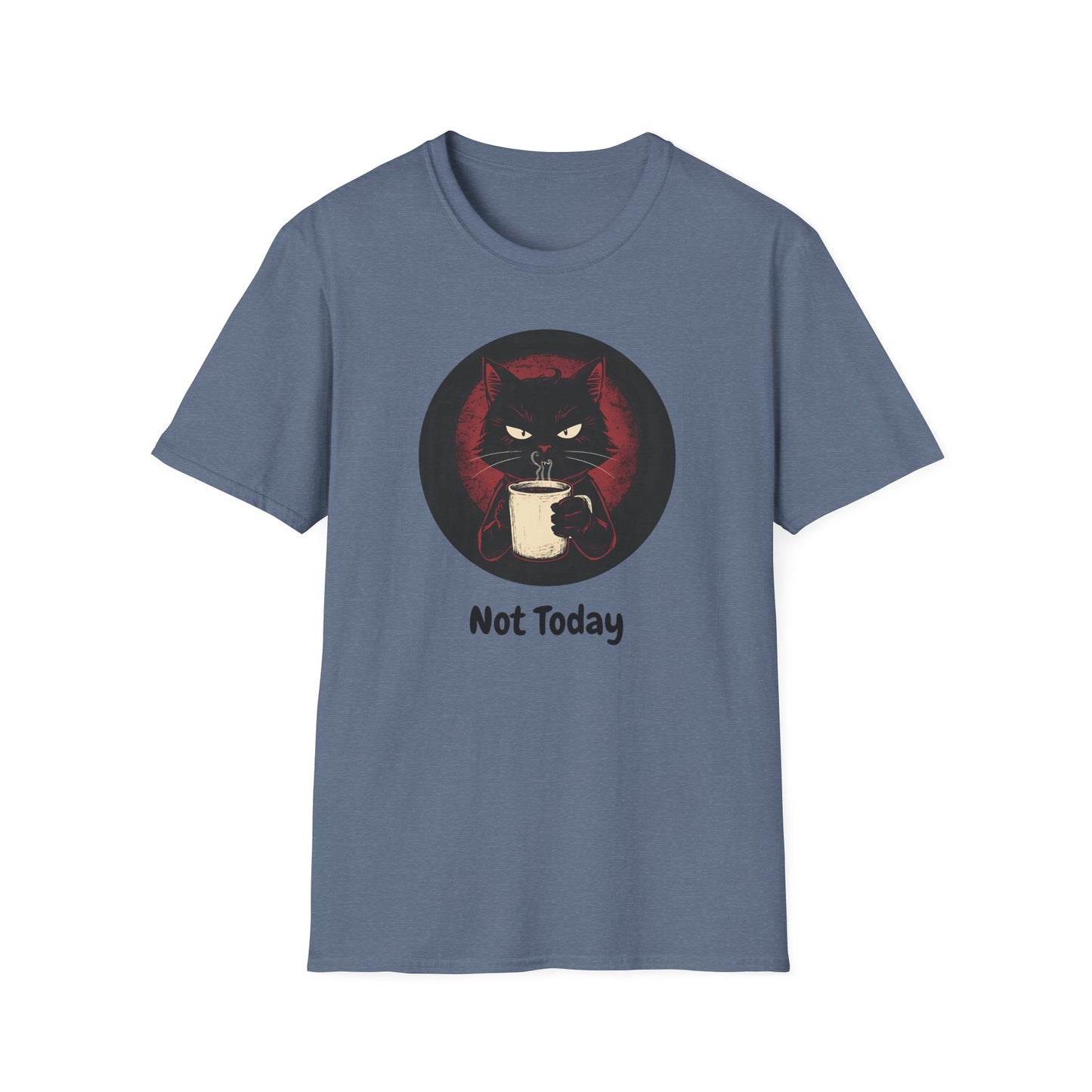 Not Today Cat T-Shirt - Grumpy Cat with Attitude