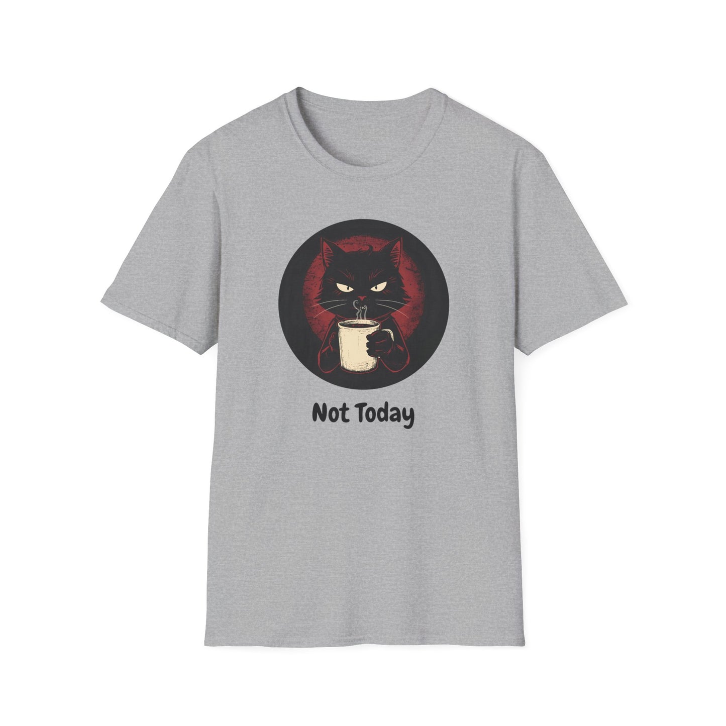 Not Today Cat T-Shirt - Grumpy Cat with Attitude