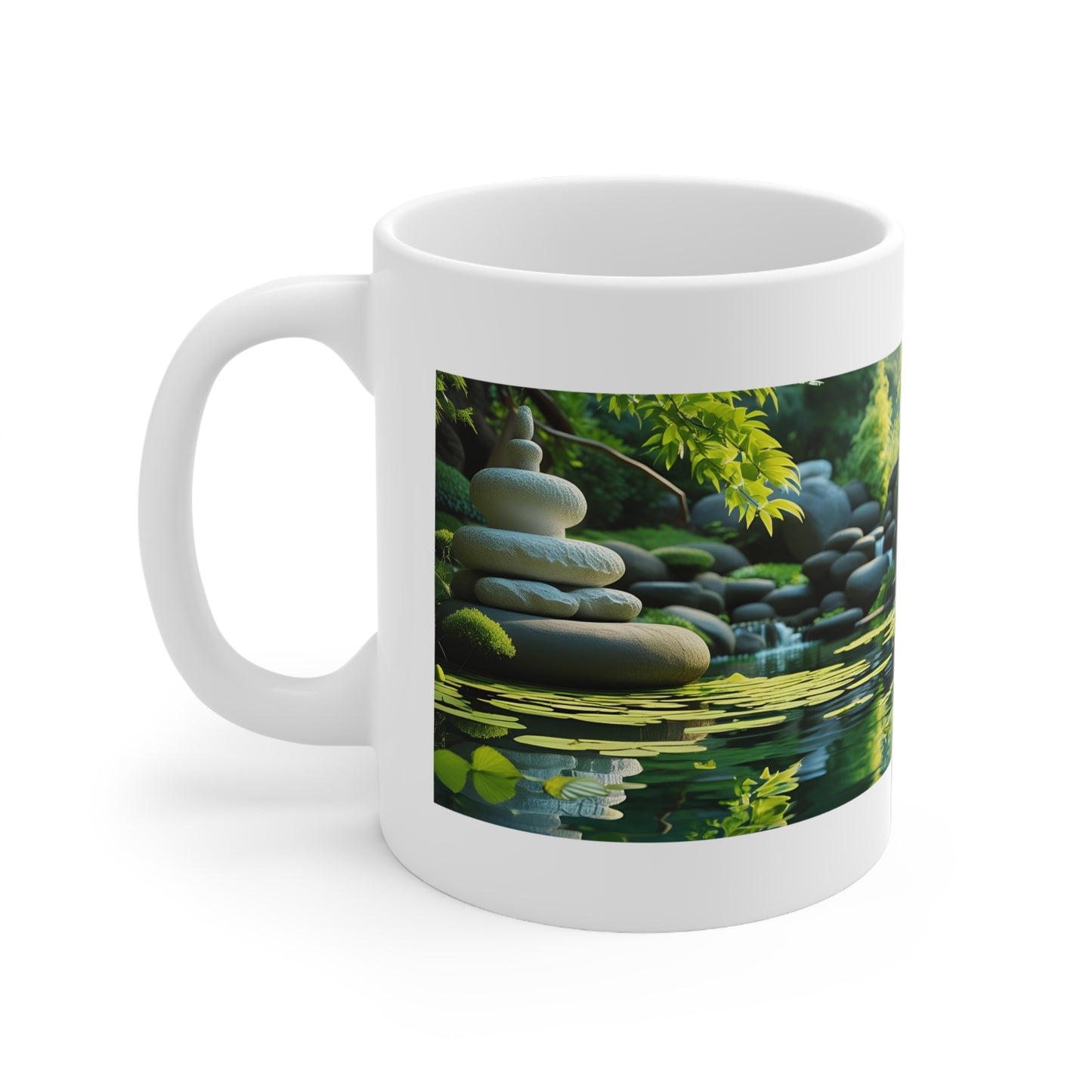 Nature in Balance Ceramic Mug - front view