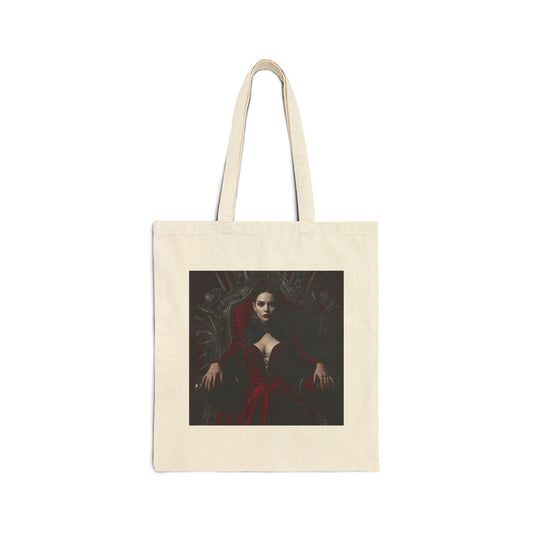 Crimson Dominion - Canvas Tote Bag in Natural