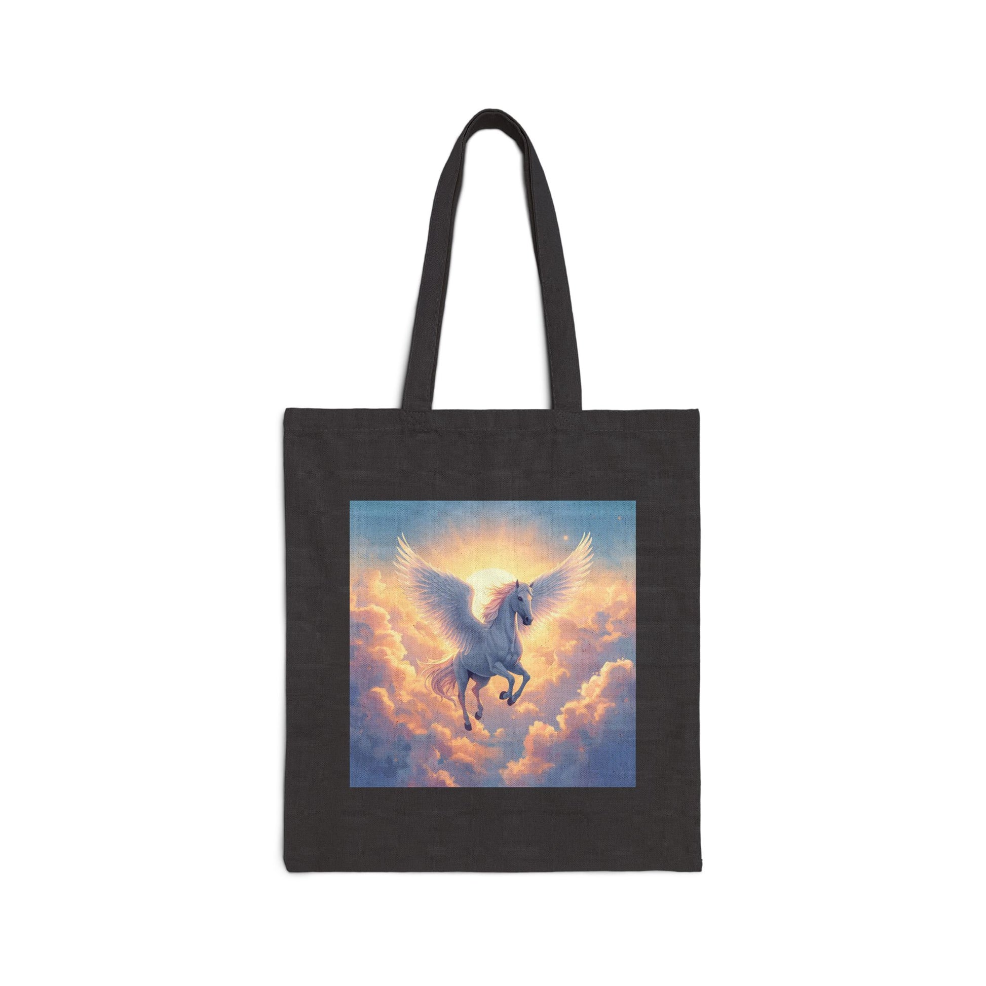 Pegasus Ascending Tote Bag in Black