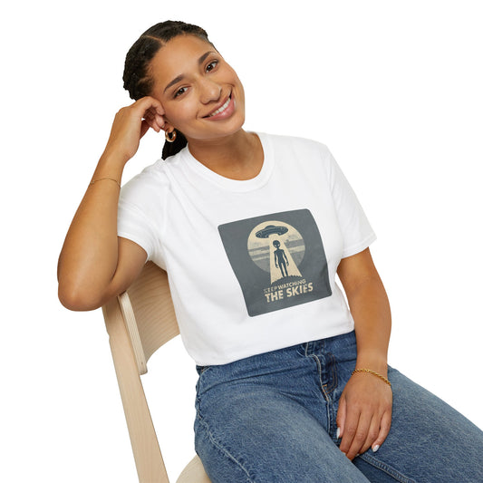 Keep Watching the Skies T-Shirt — Vintage UFO Encounter Graphic Tee
