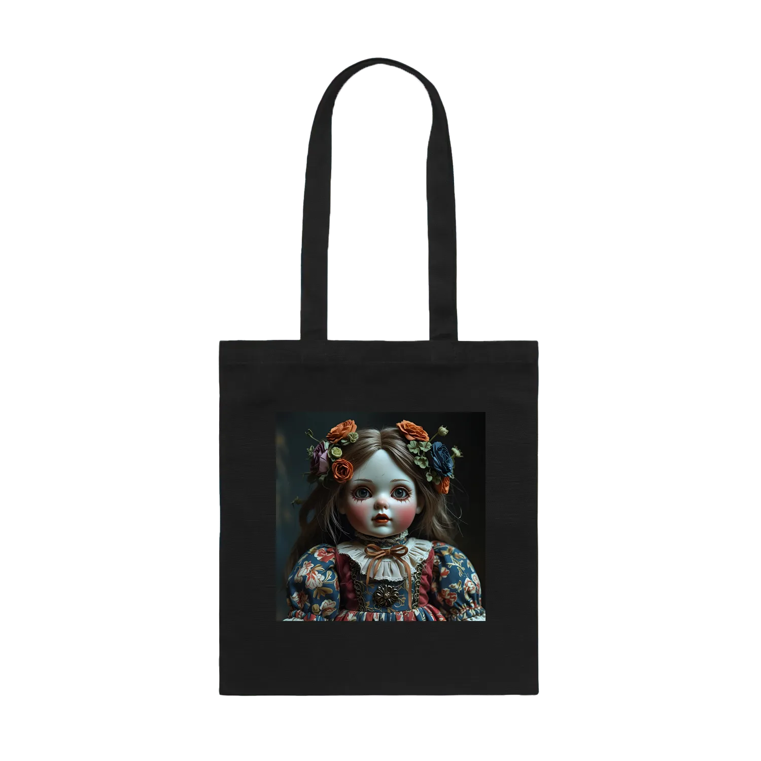 Black front flat lay