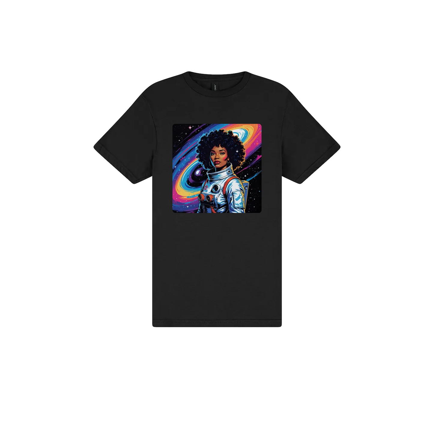 Black front flat lay