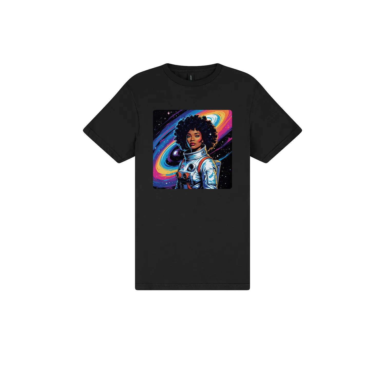 Black front flat lay