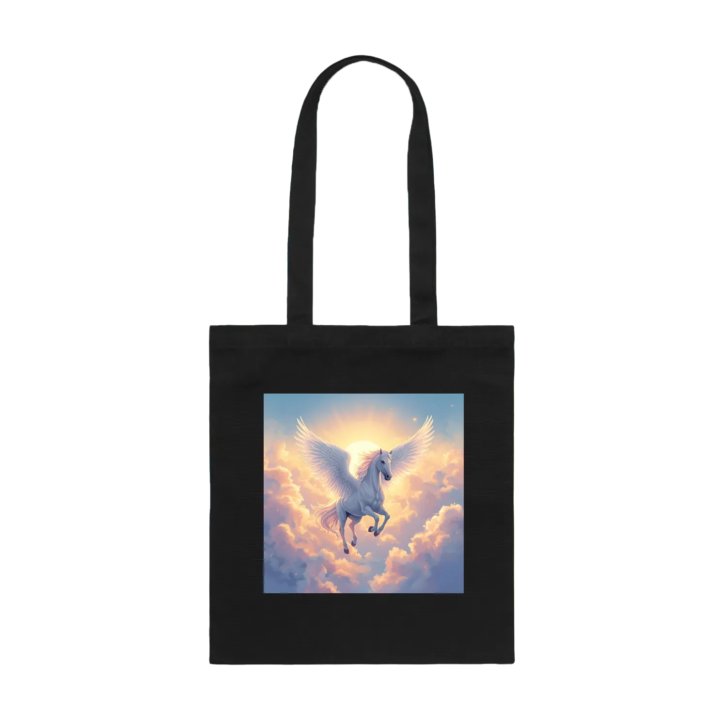 Black front flat lay