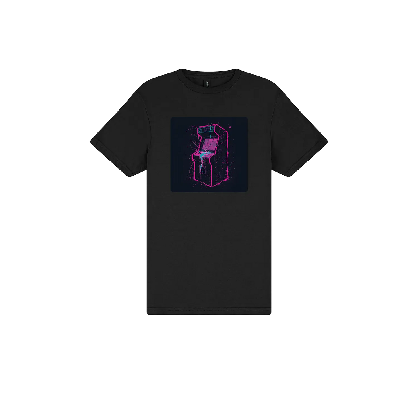 Black front flat lay