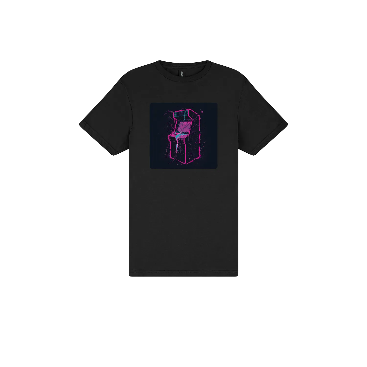 Black front flat lay