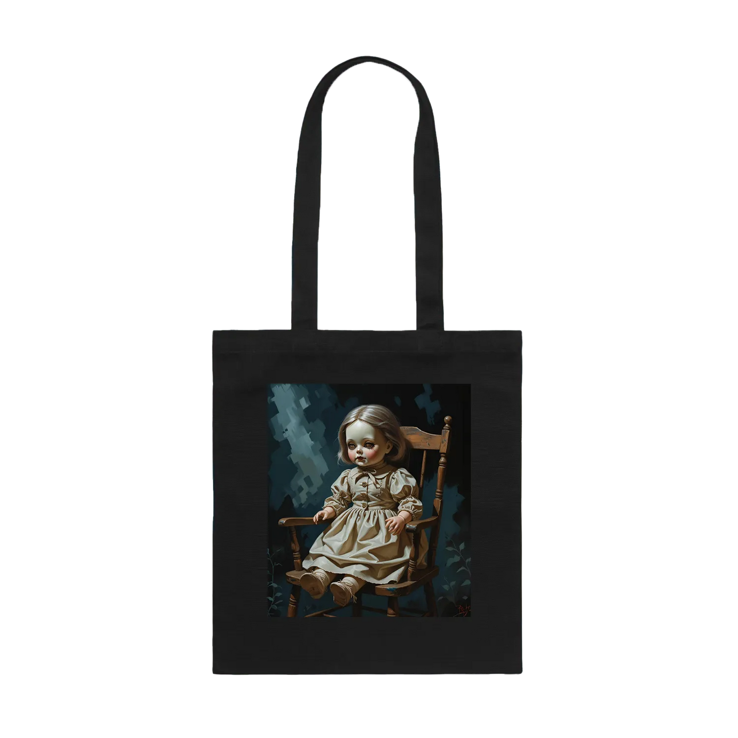 Black front flat lay