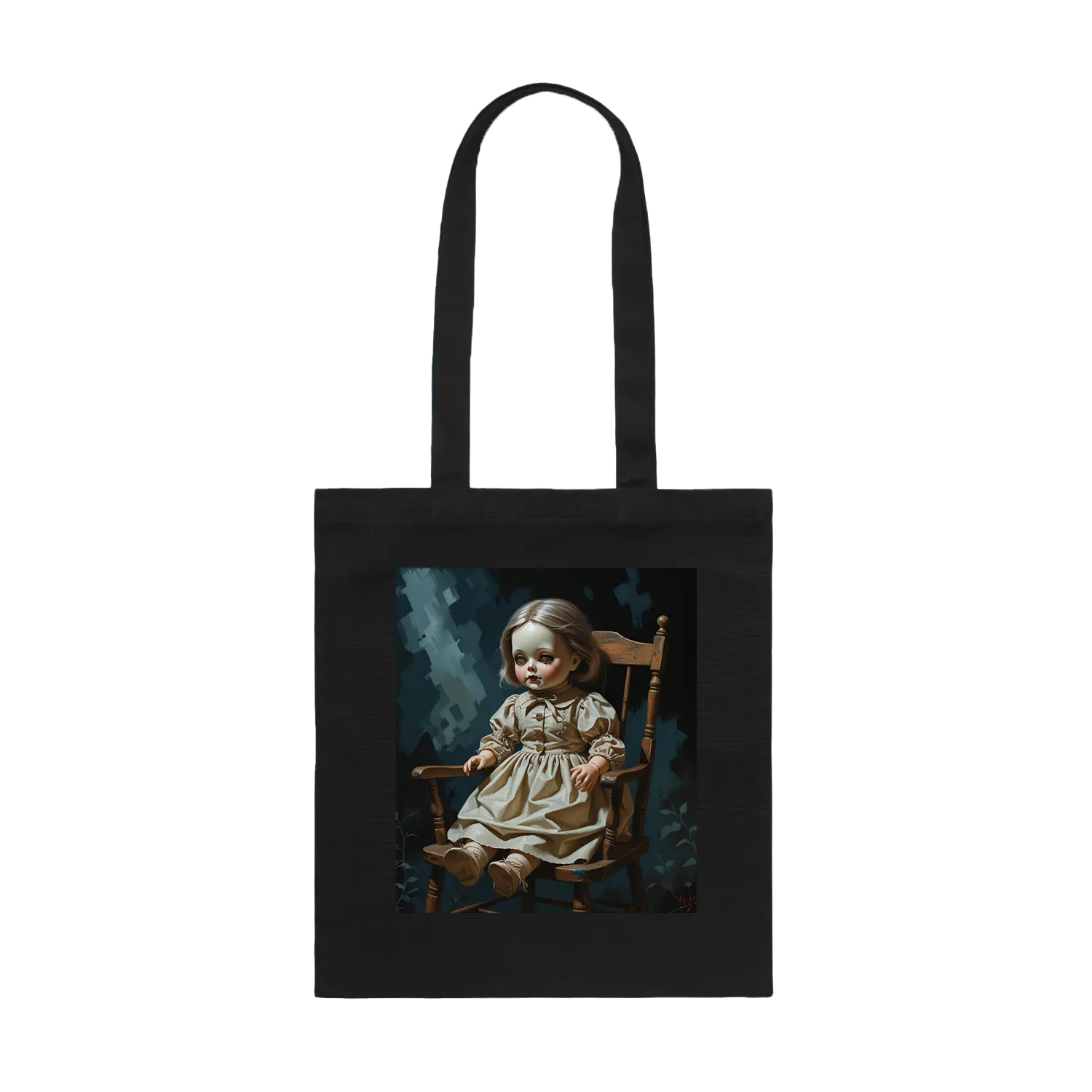 Black front flat lay