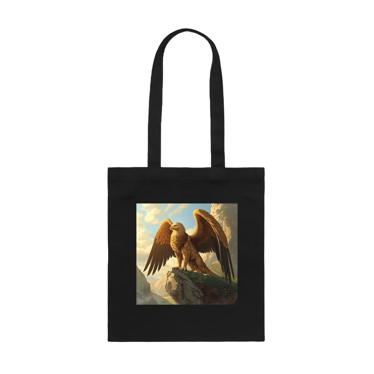 Black front flat lay