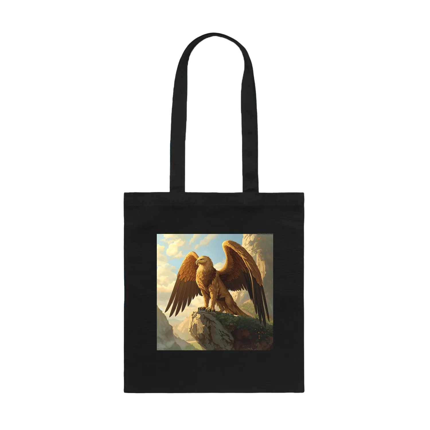 Black front flat lay