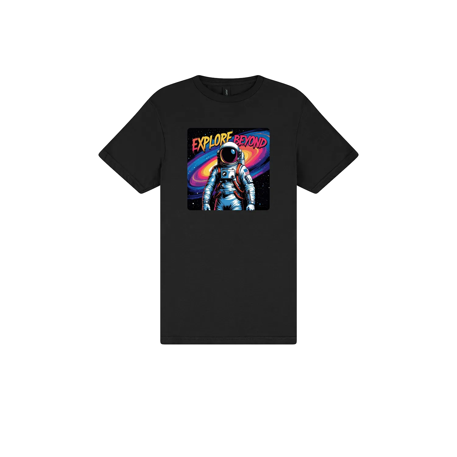 Black front flat lay