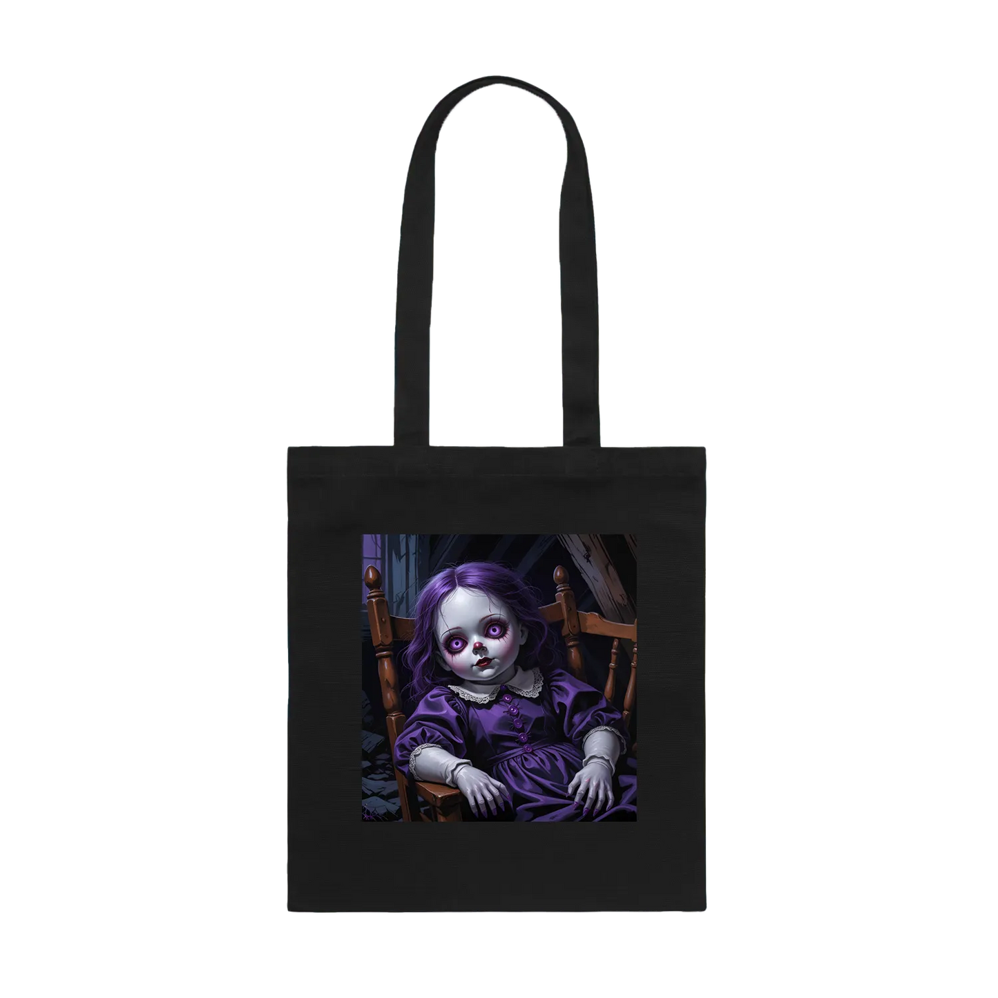 Black front flat lay