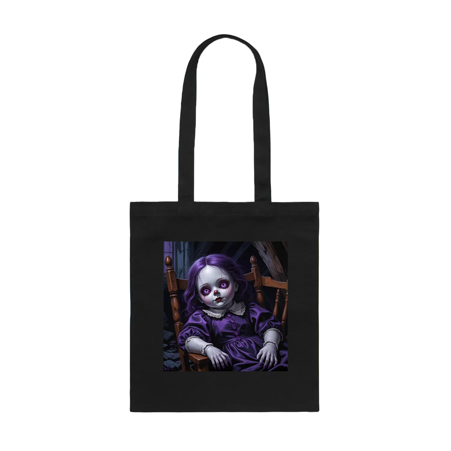 Black front flat lay