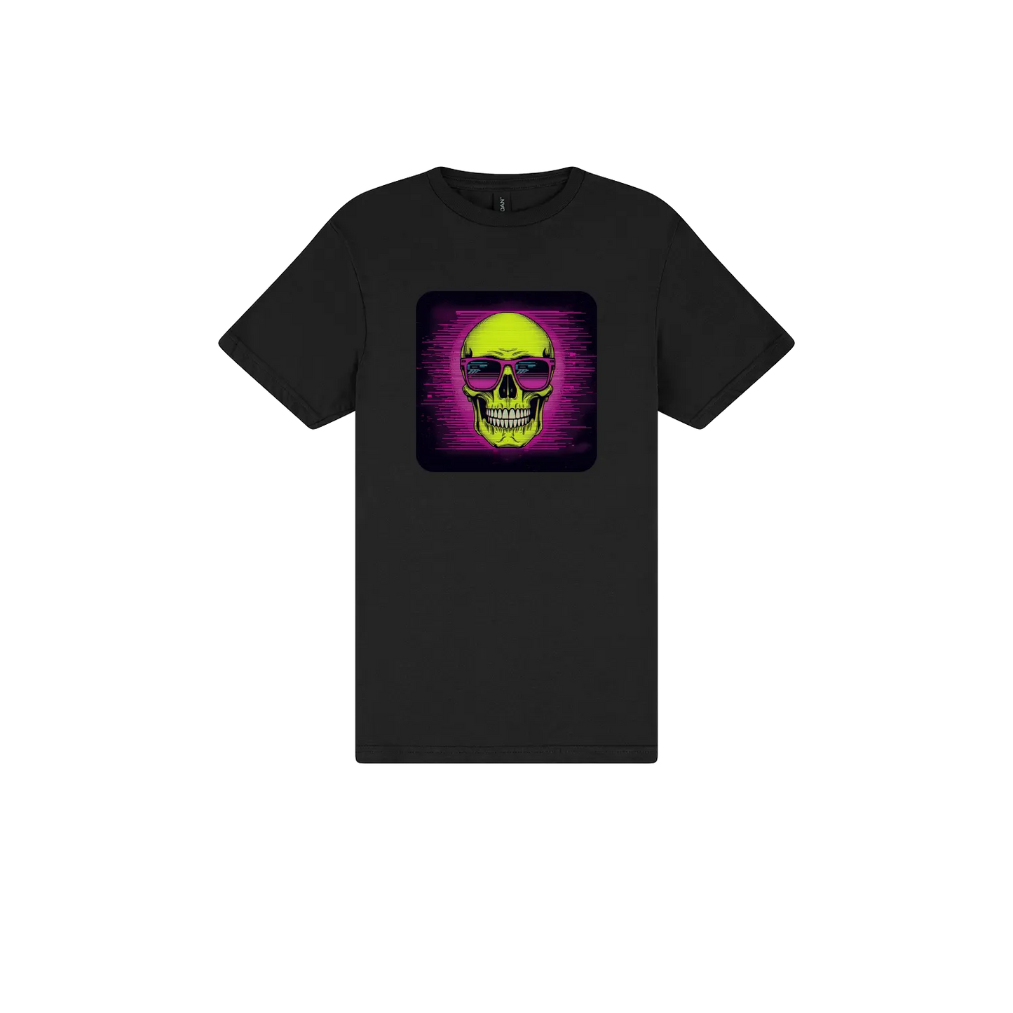 Black front flat lay