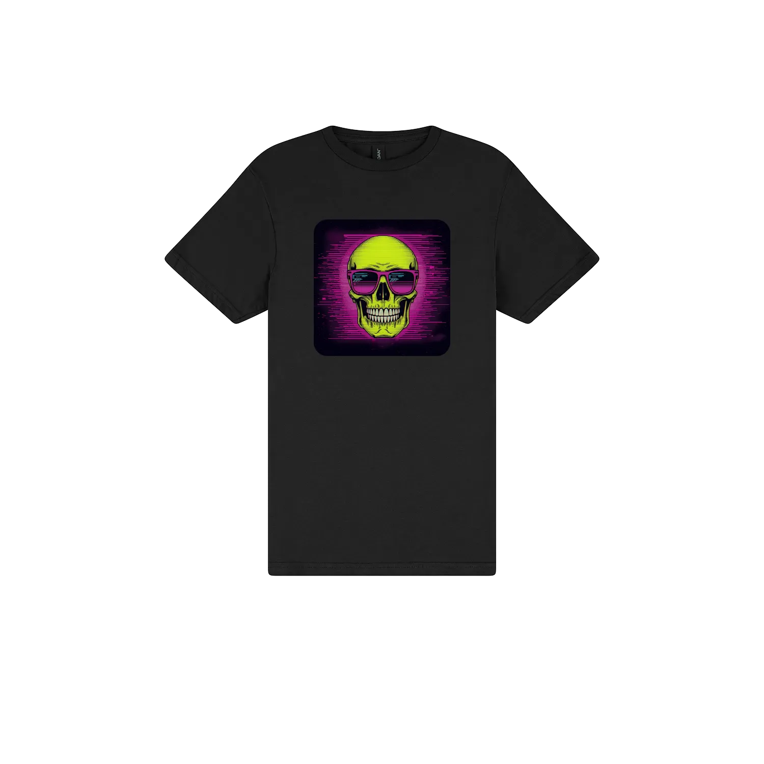 Black front flat lay