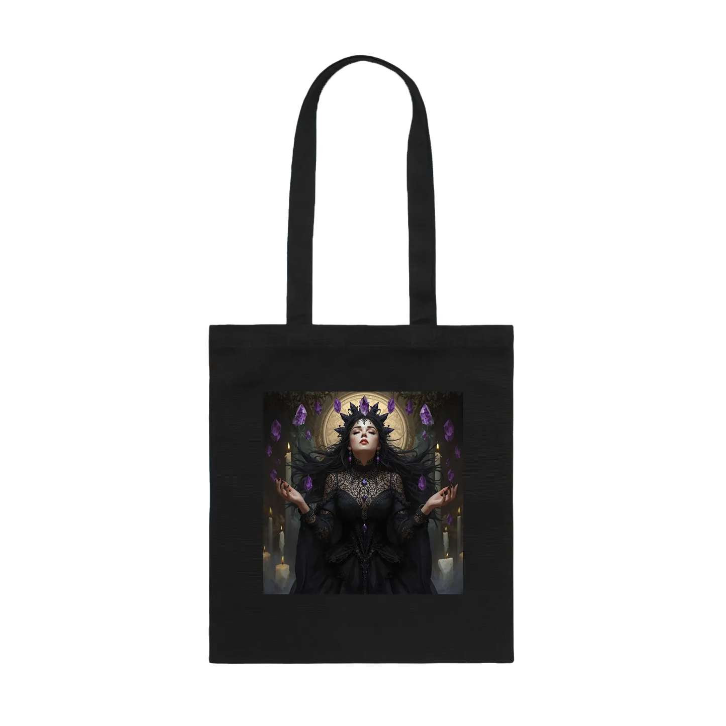 Black front flat lay