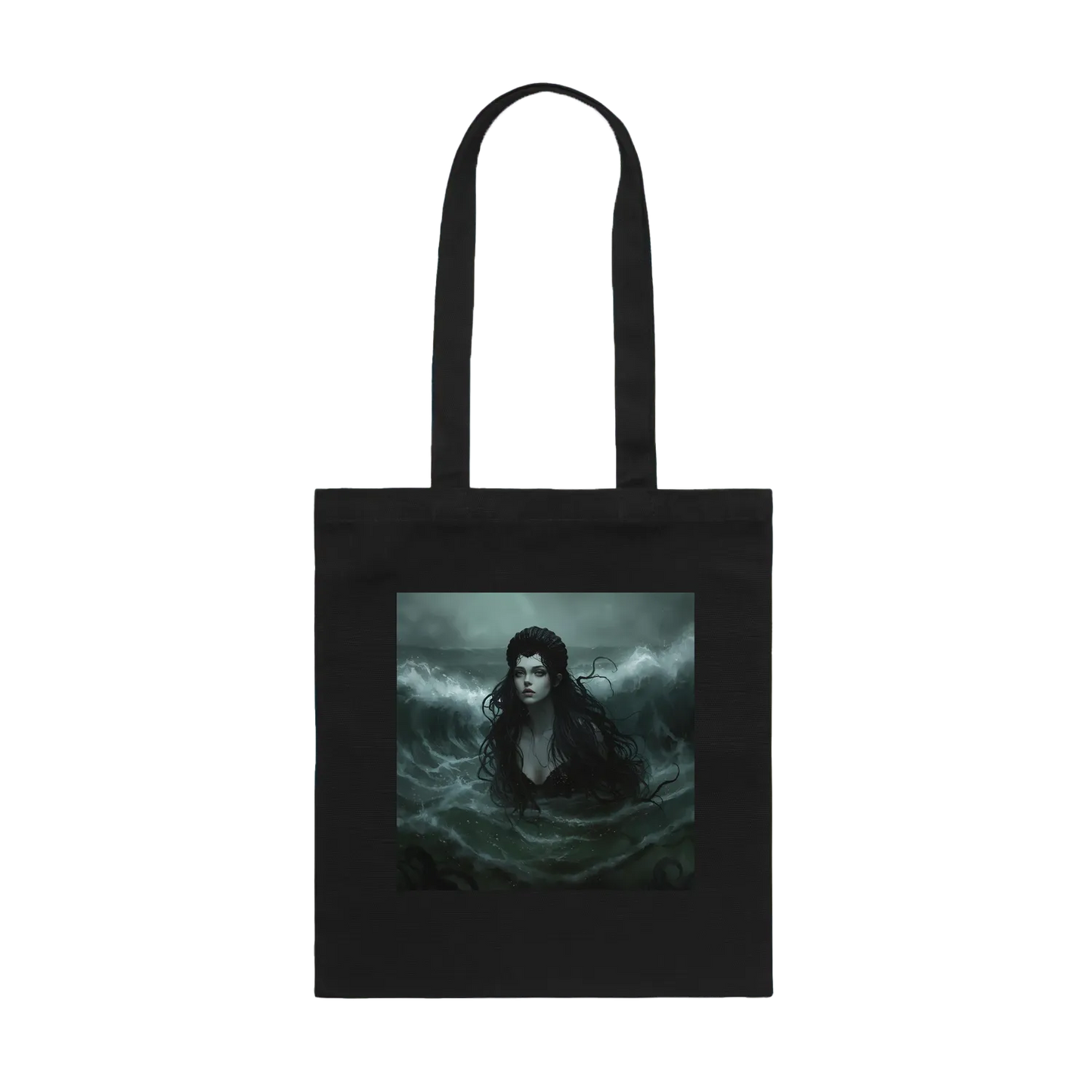 Black front flat lay