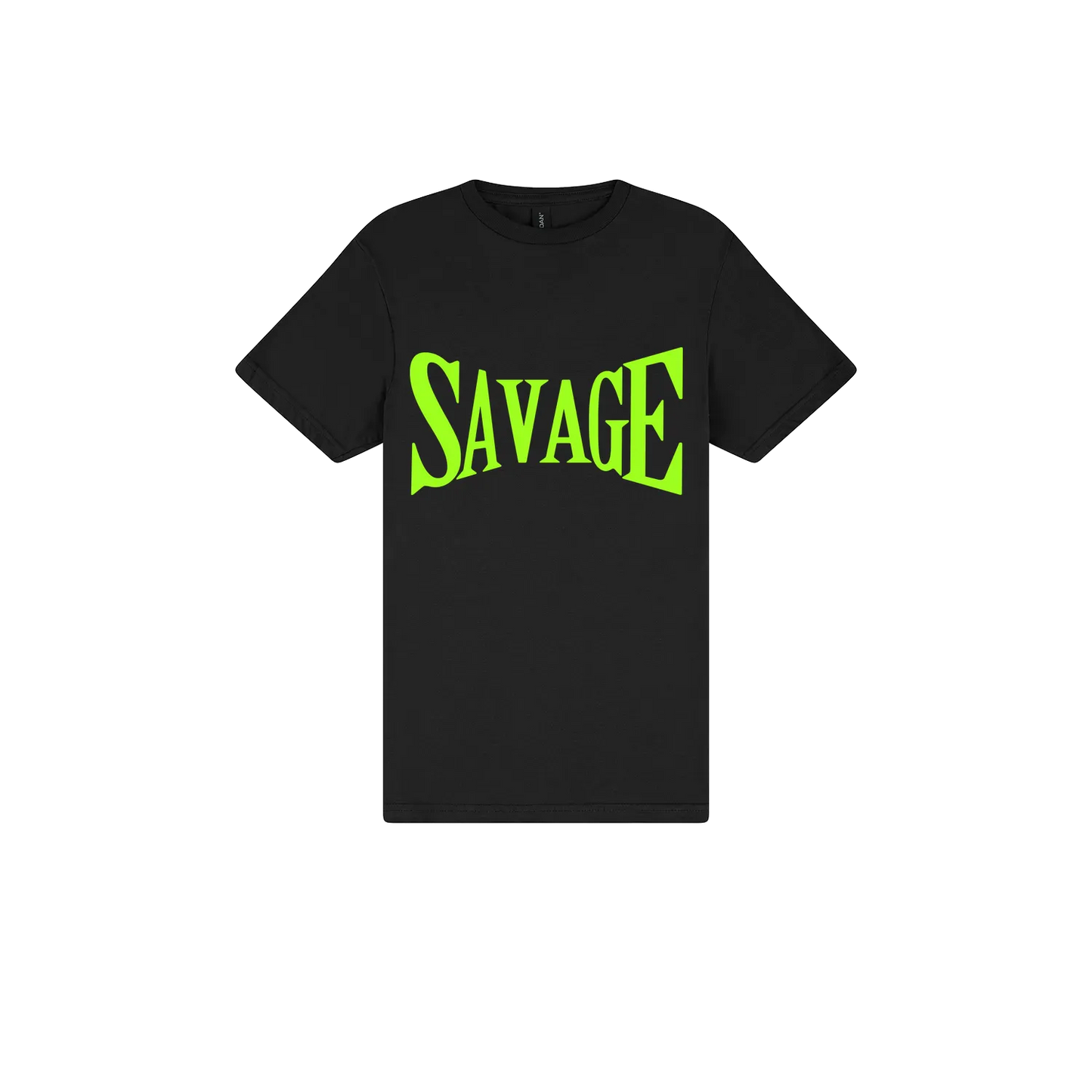 Black front flat lay