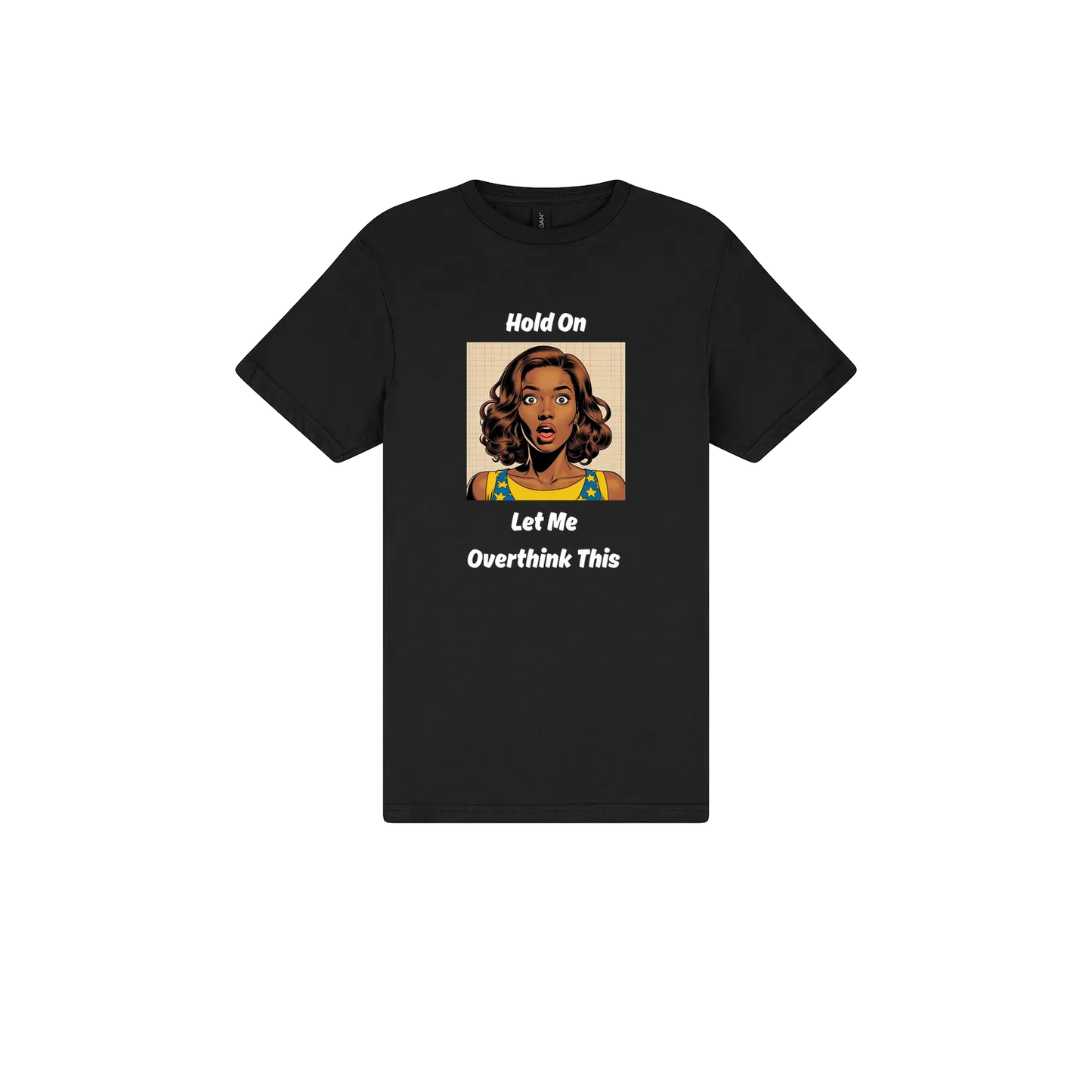 Black front flat lay