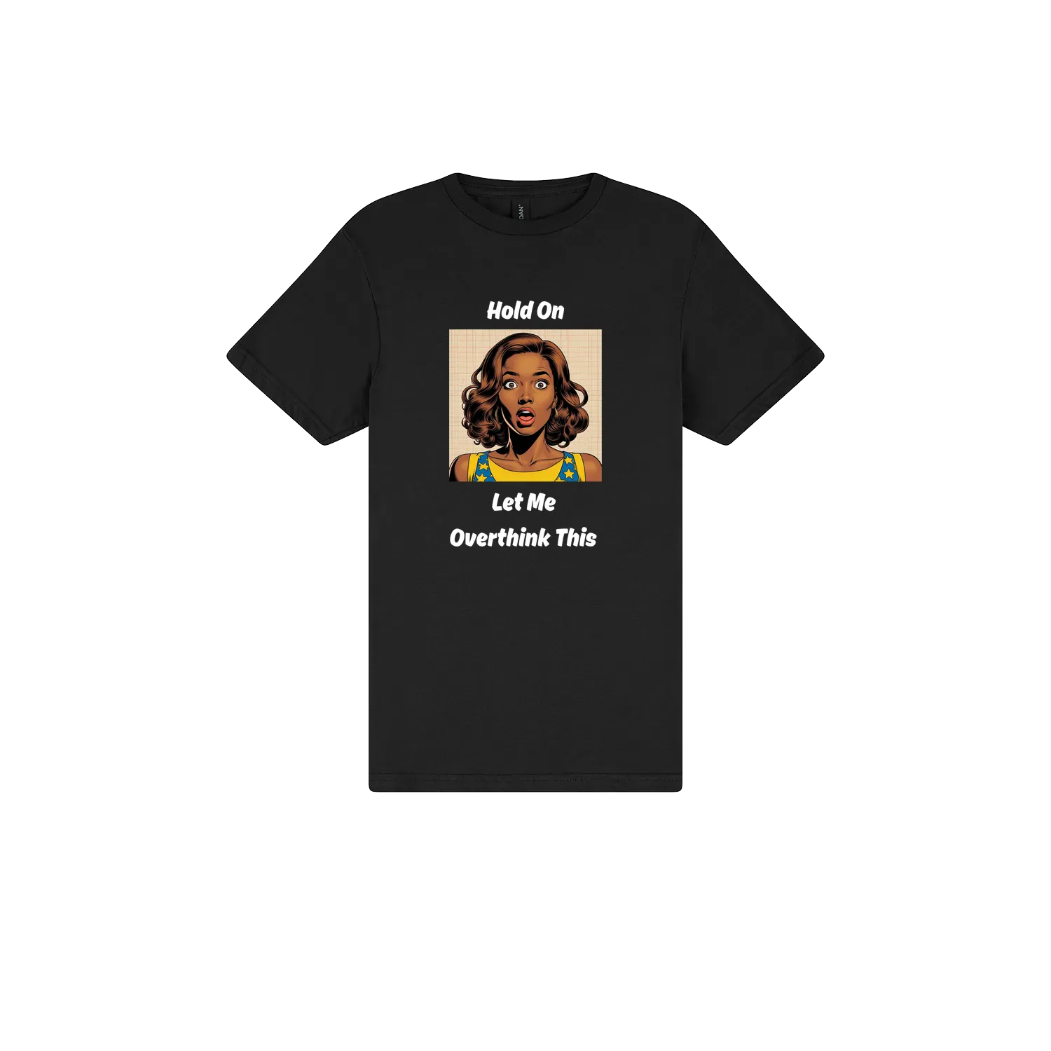 Black front flat lay