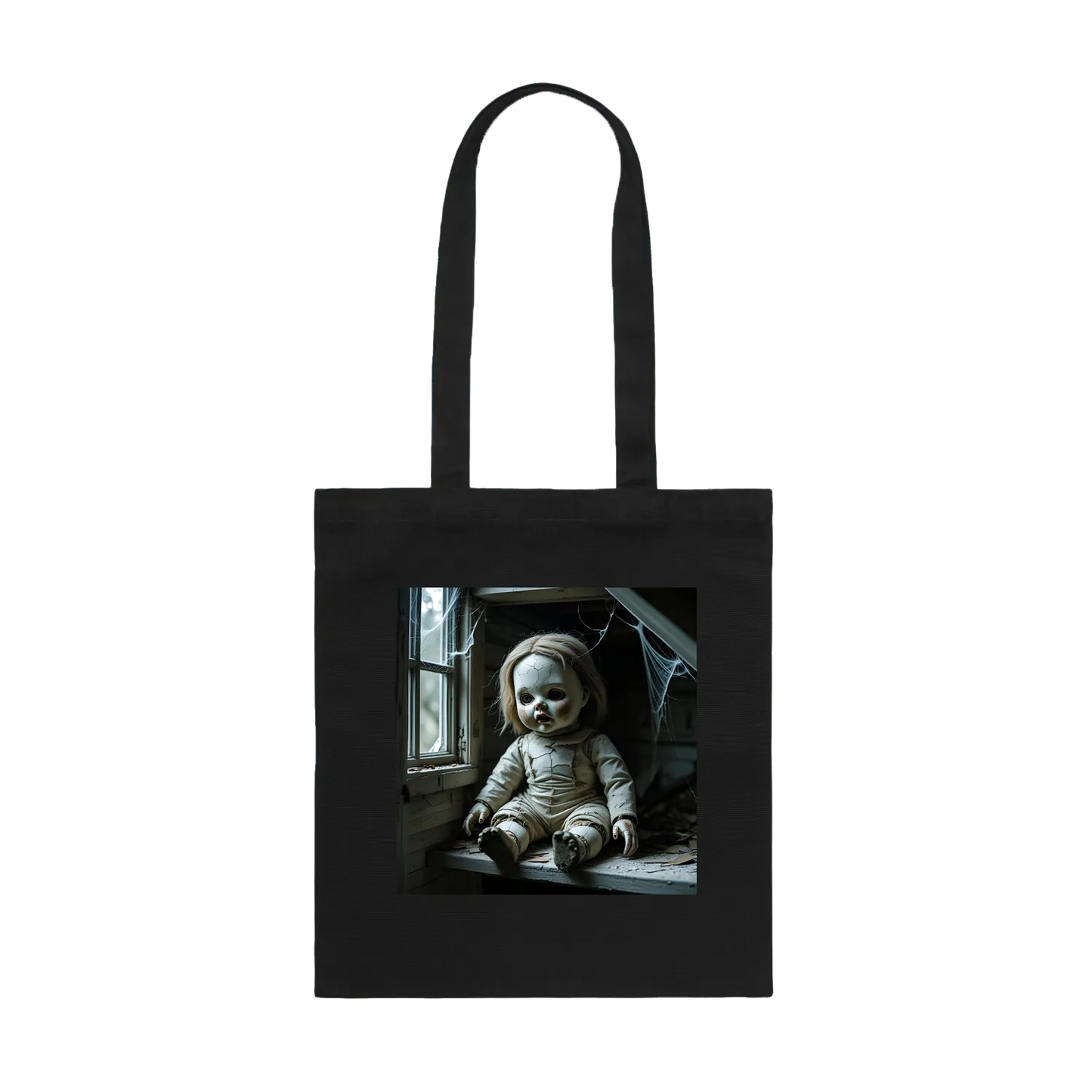 Black front flat lay