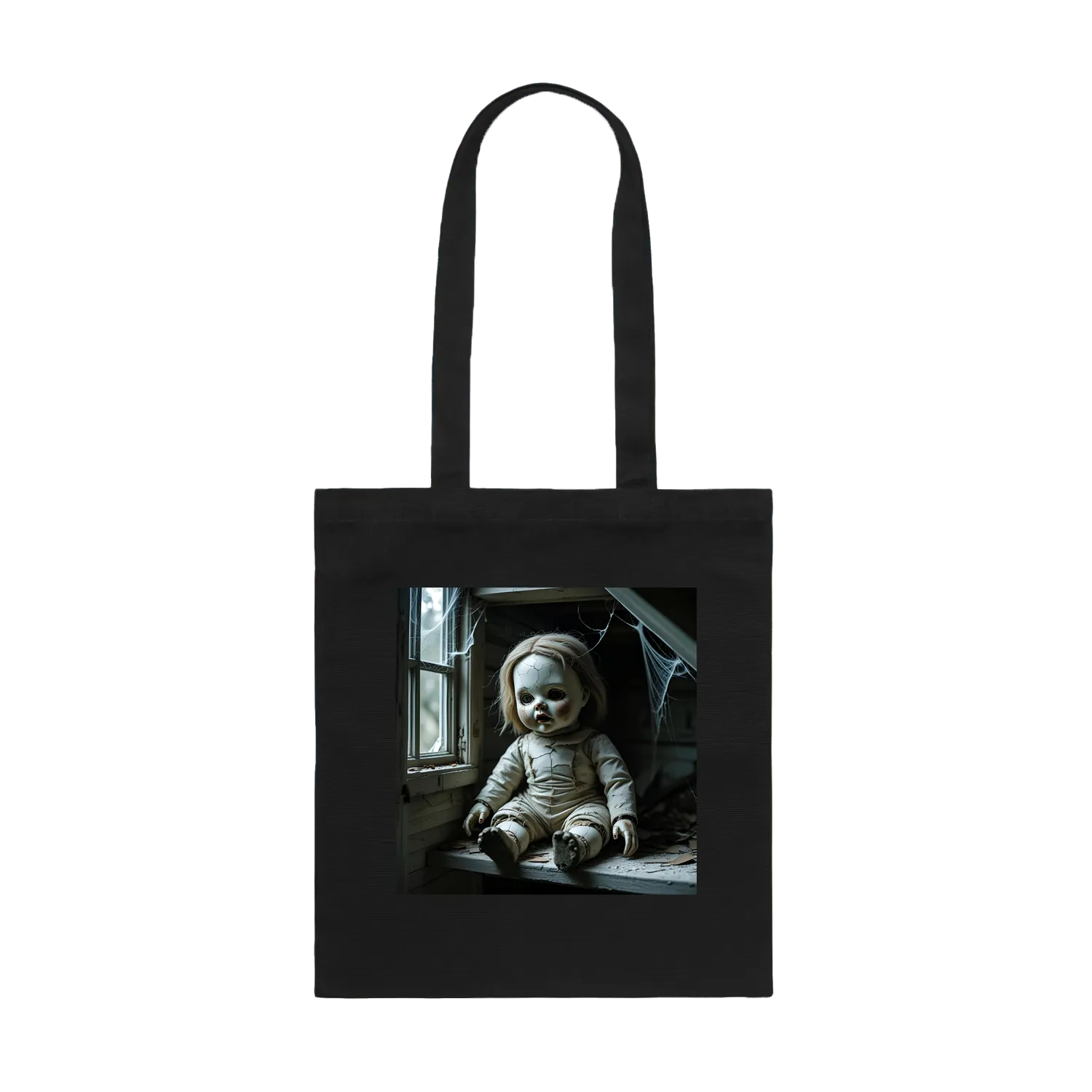 Black front flat lay