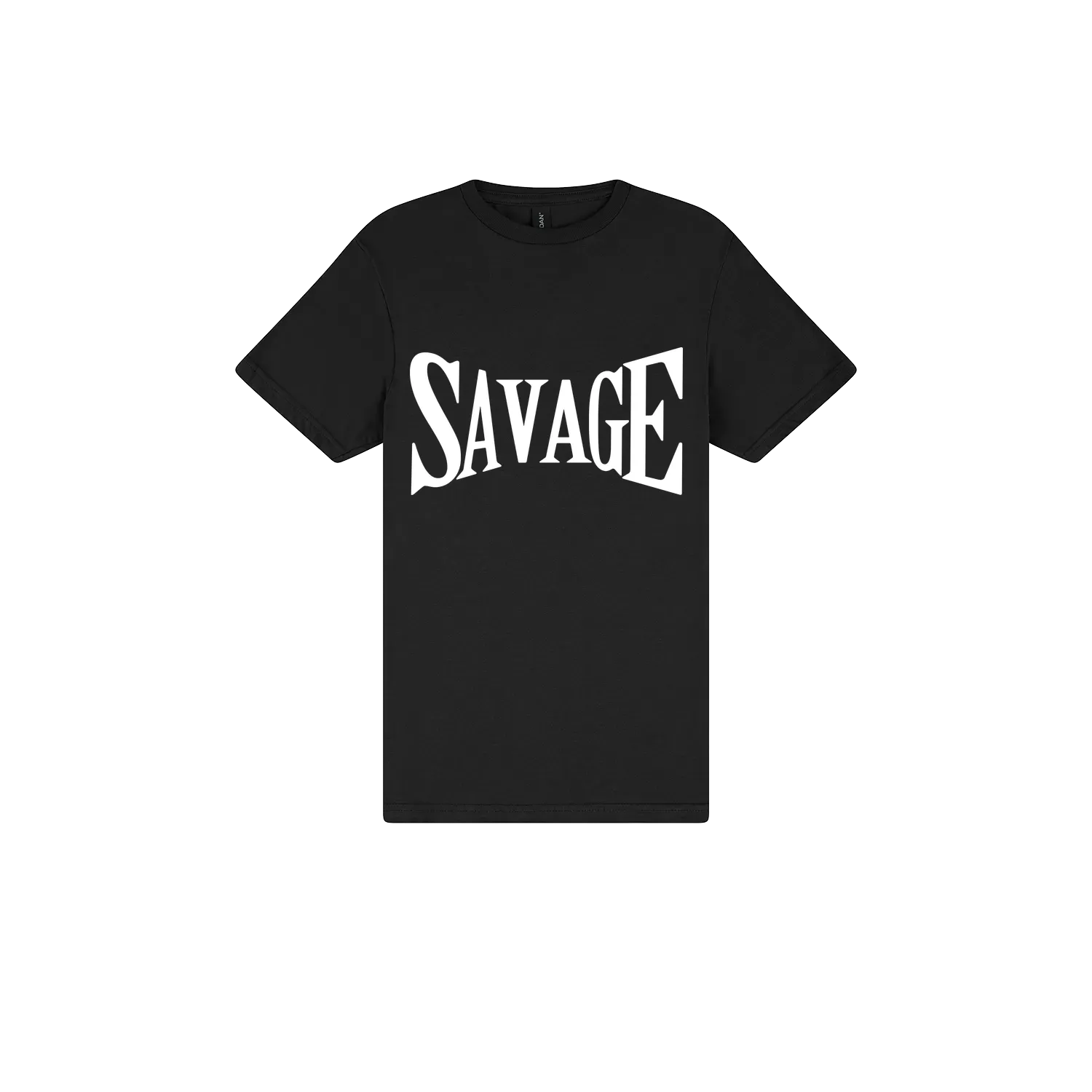 Black front flat lay