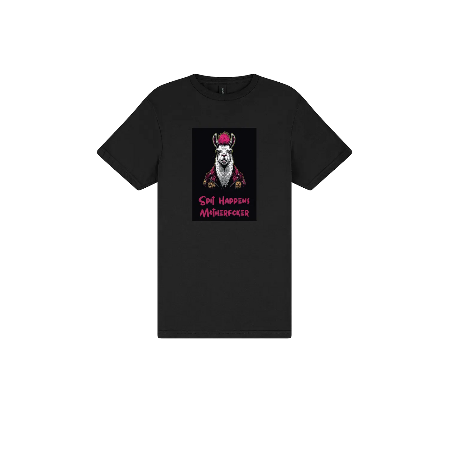 Black front flat lay