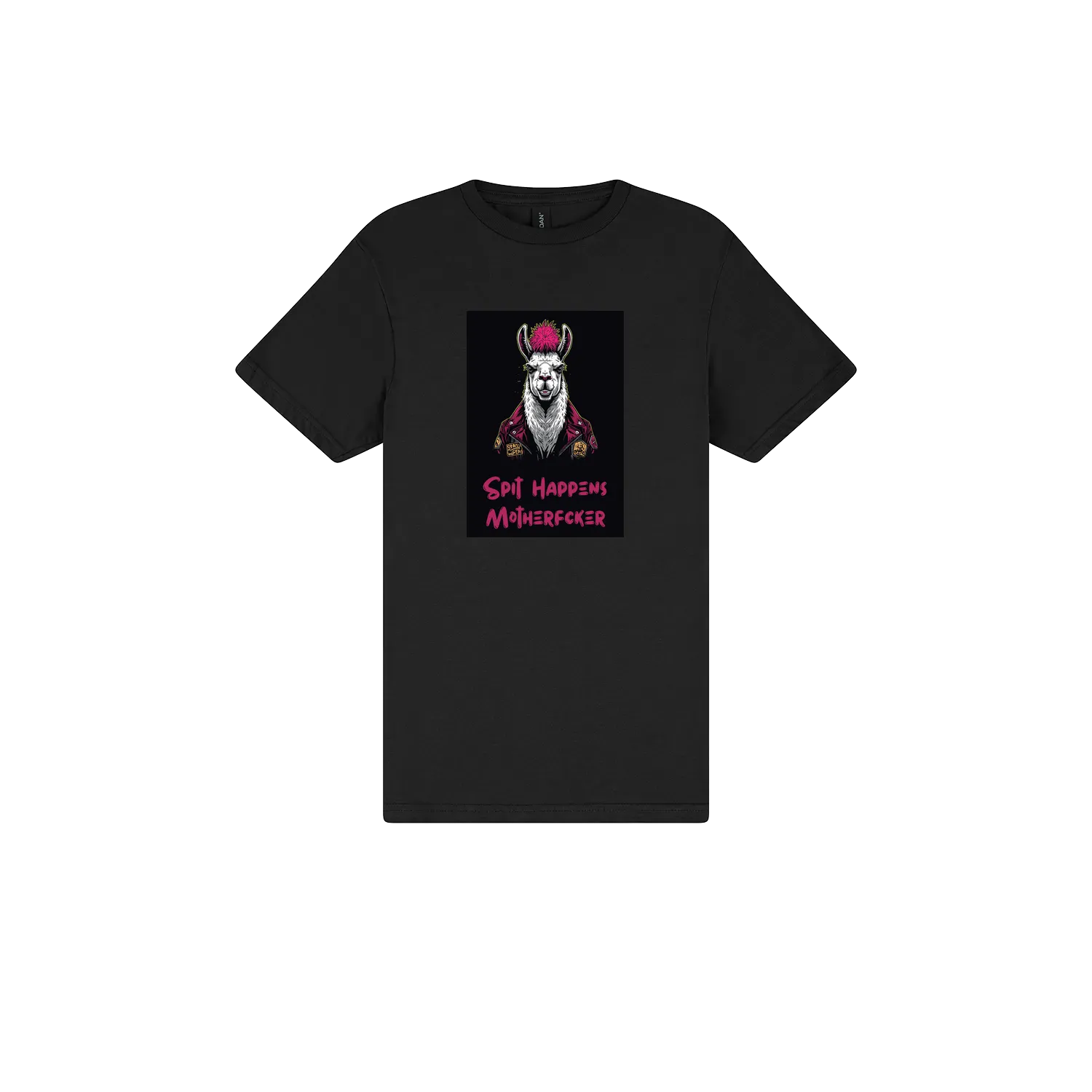 Black front flat lay