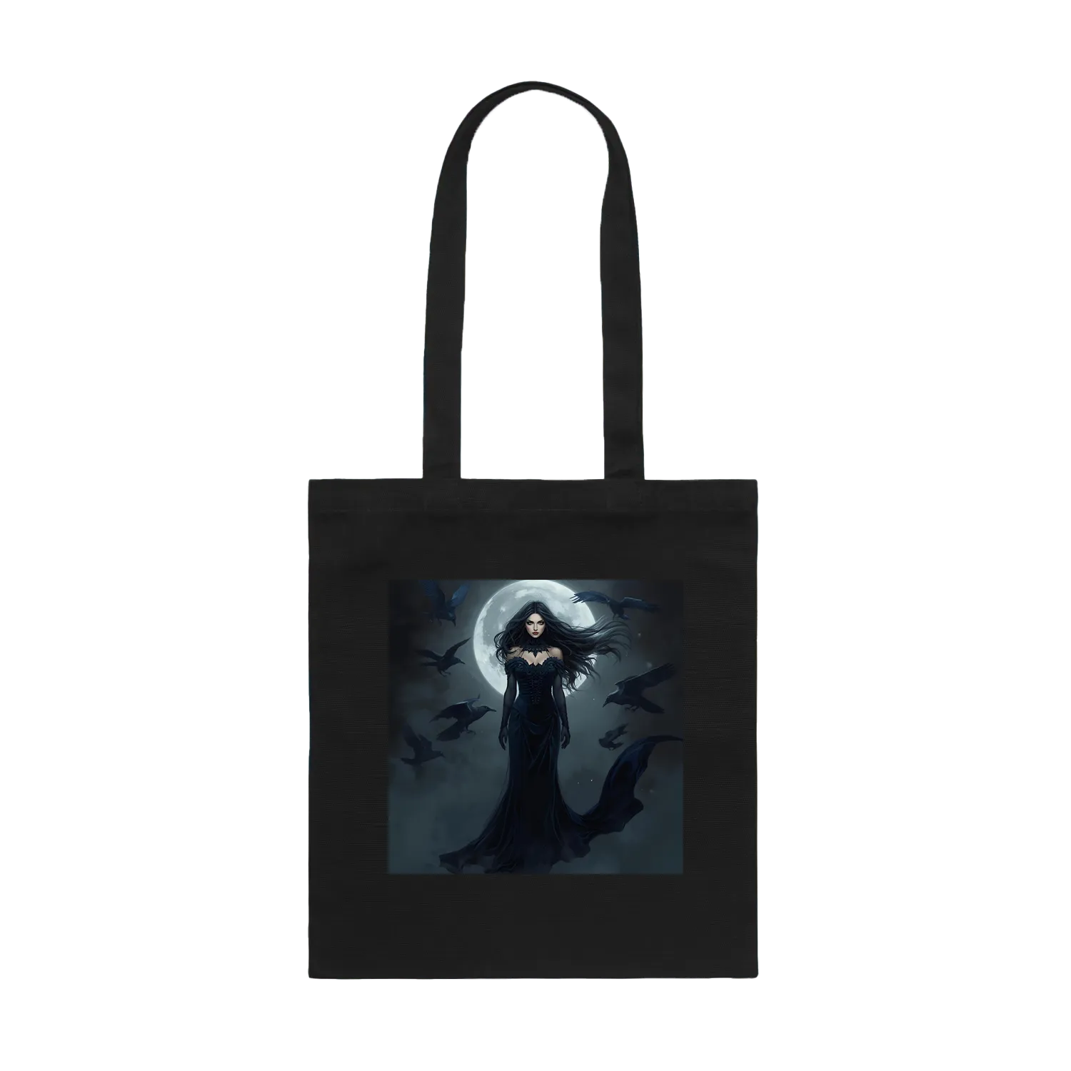 Black front flat lay