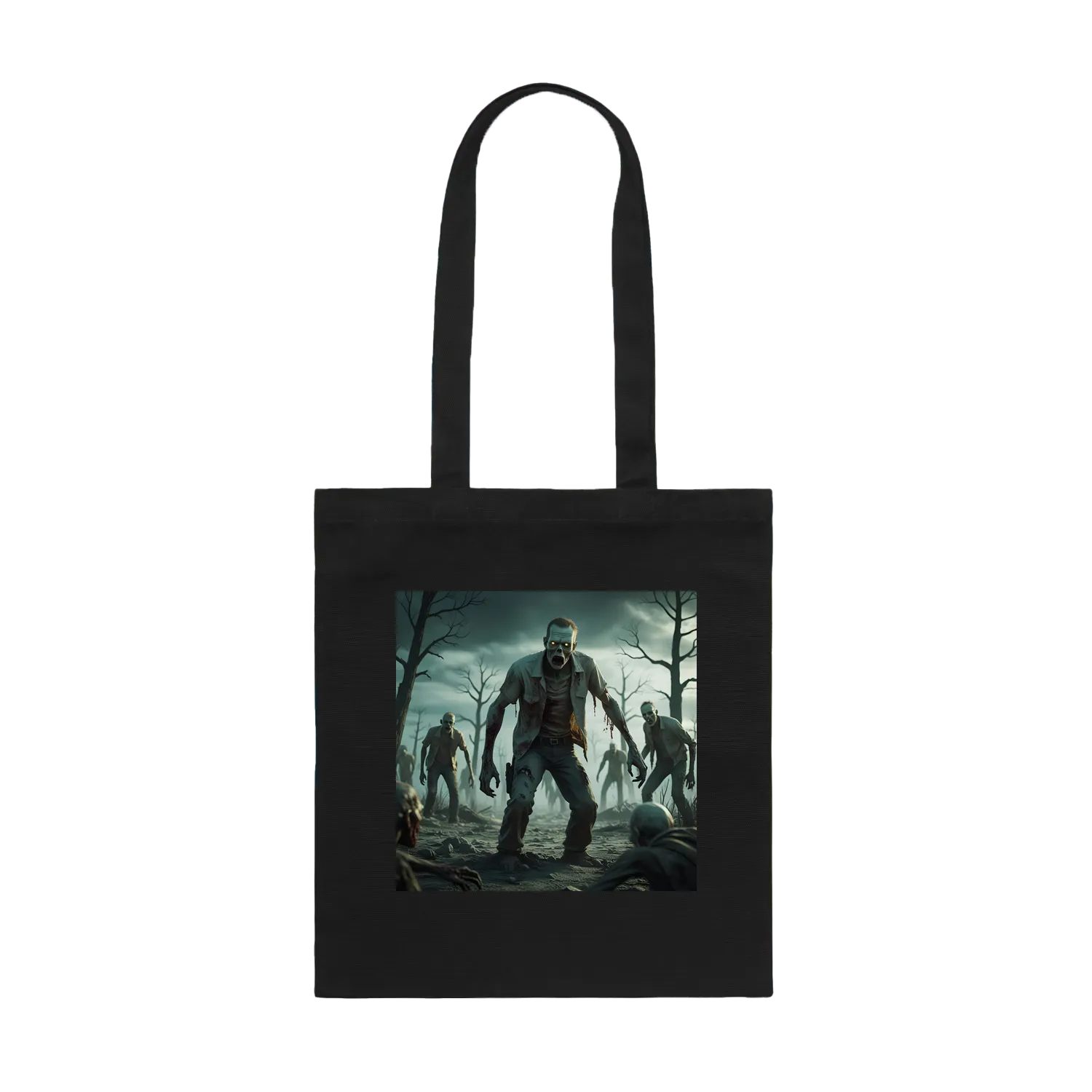 Black front flat lay