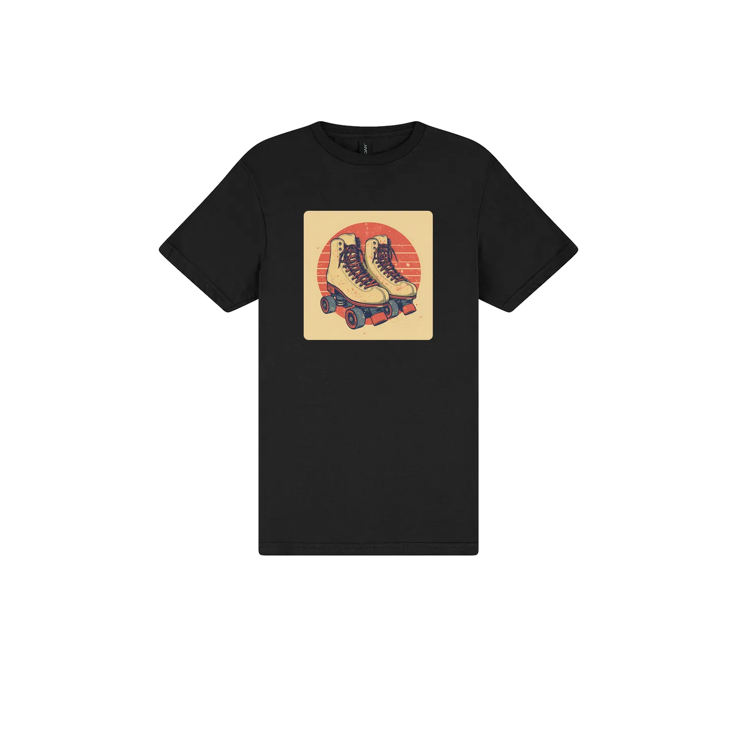 Black front flat lay