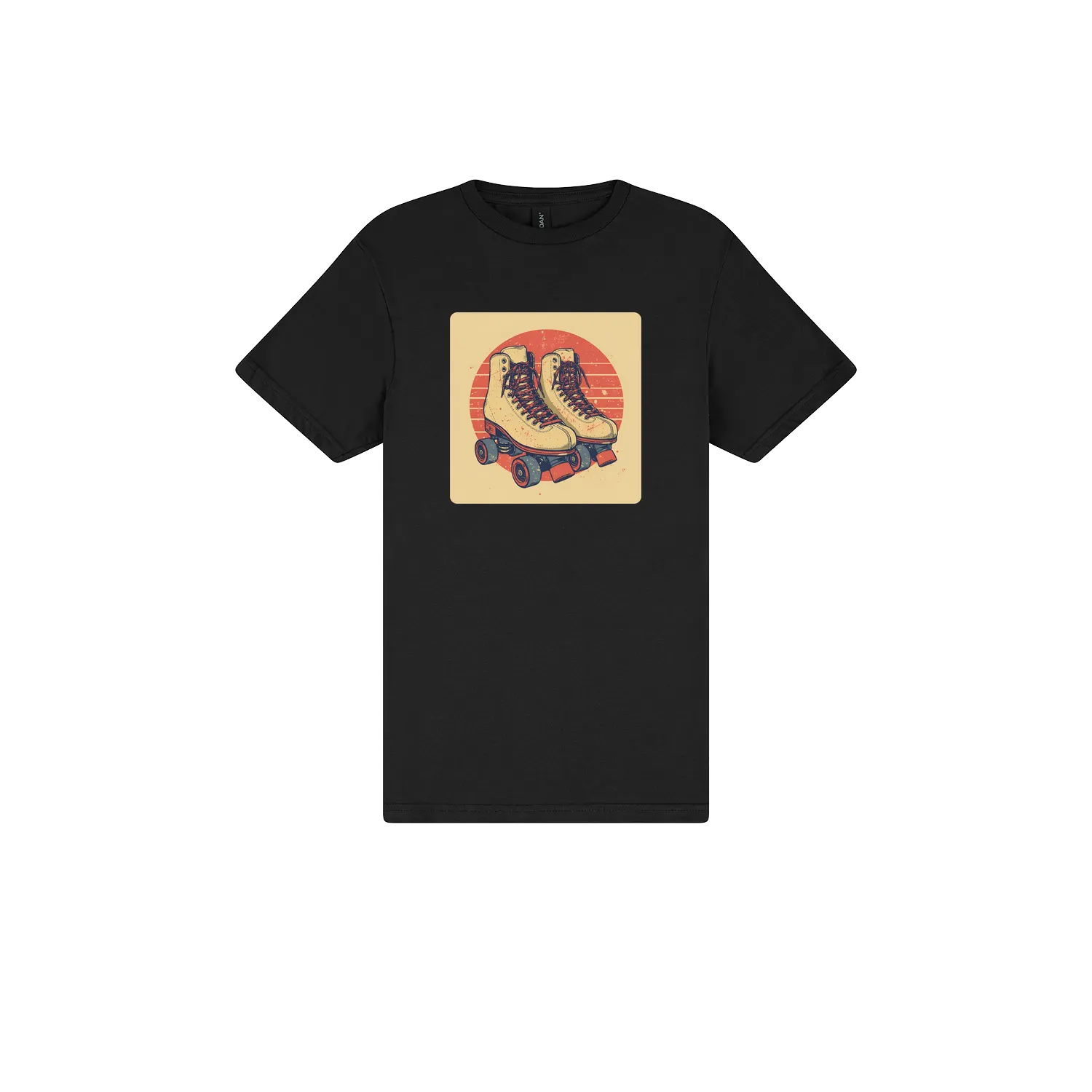 Black front flat lay