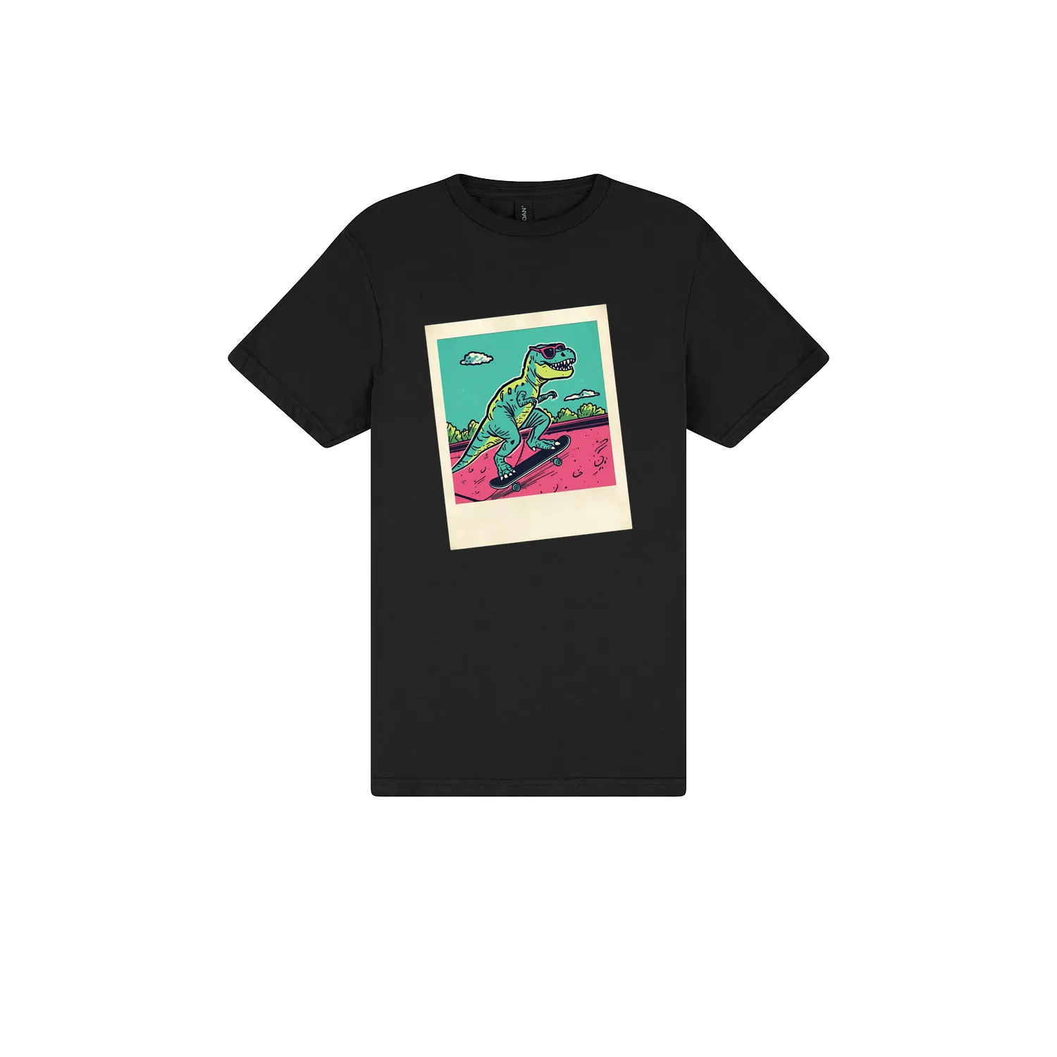 Black front flat lay