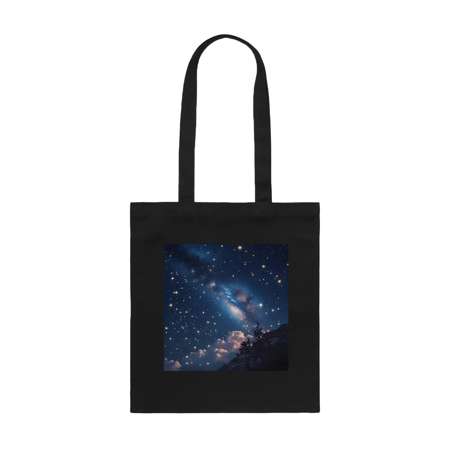 Black front flat lay