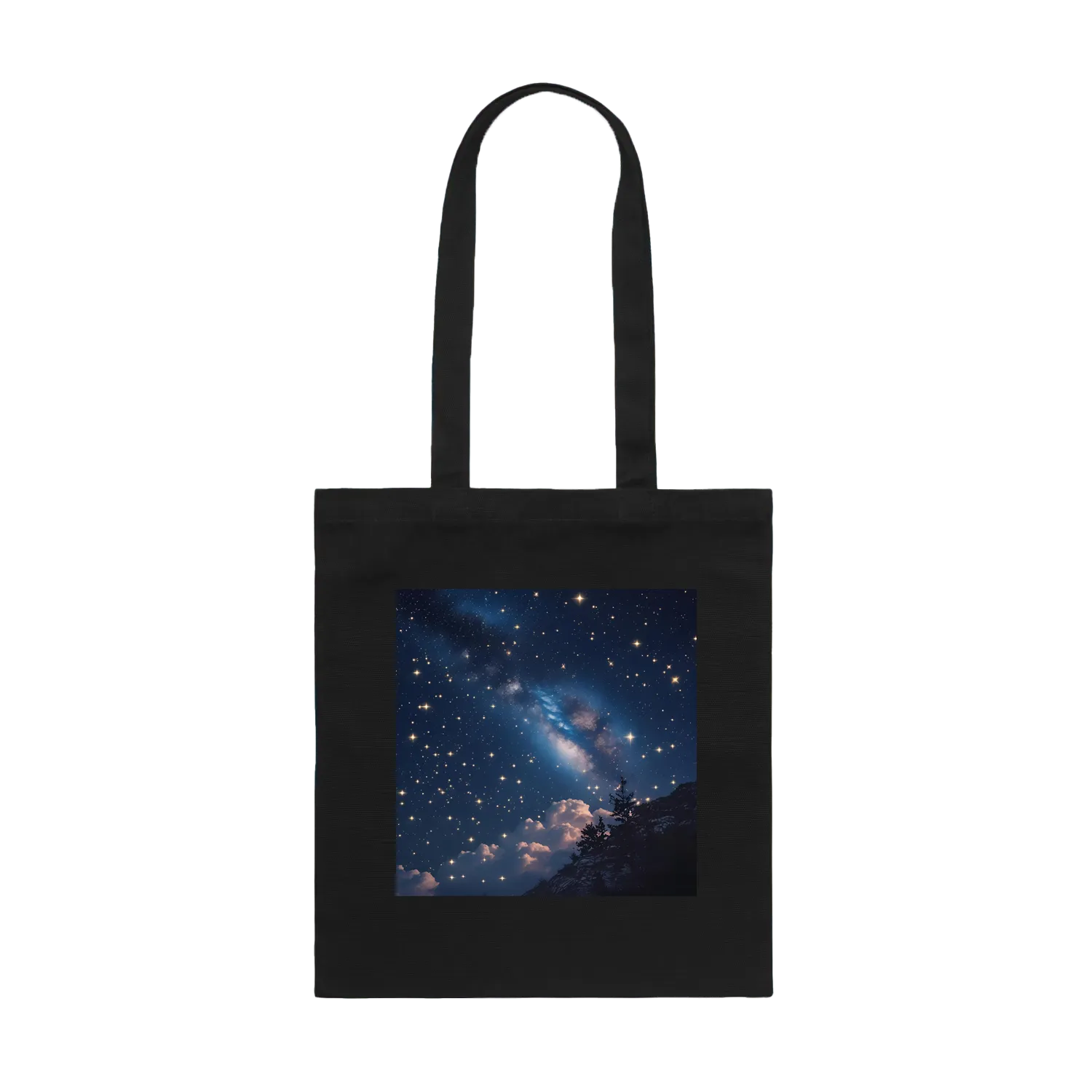 Black front flat lay