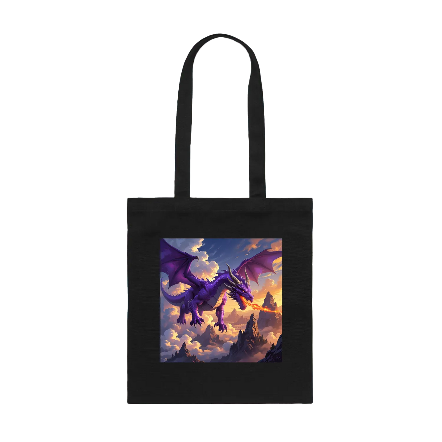 Black front flat lay