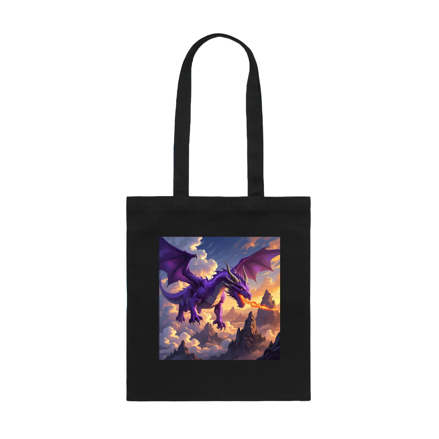 Black front flat lay
