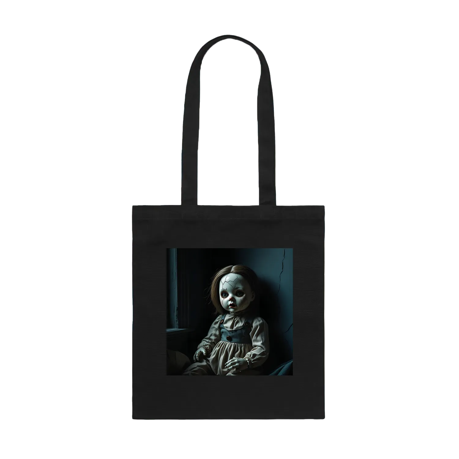 Black front flat lay