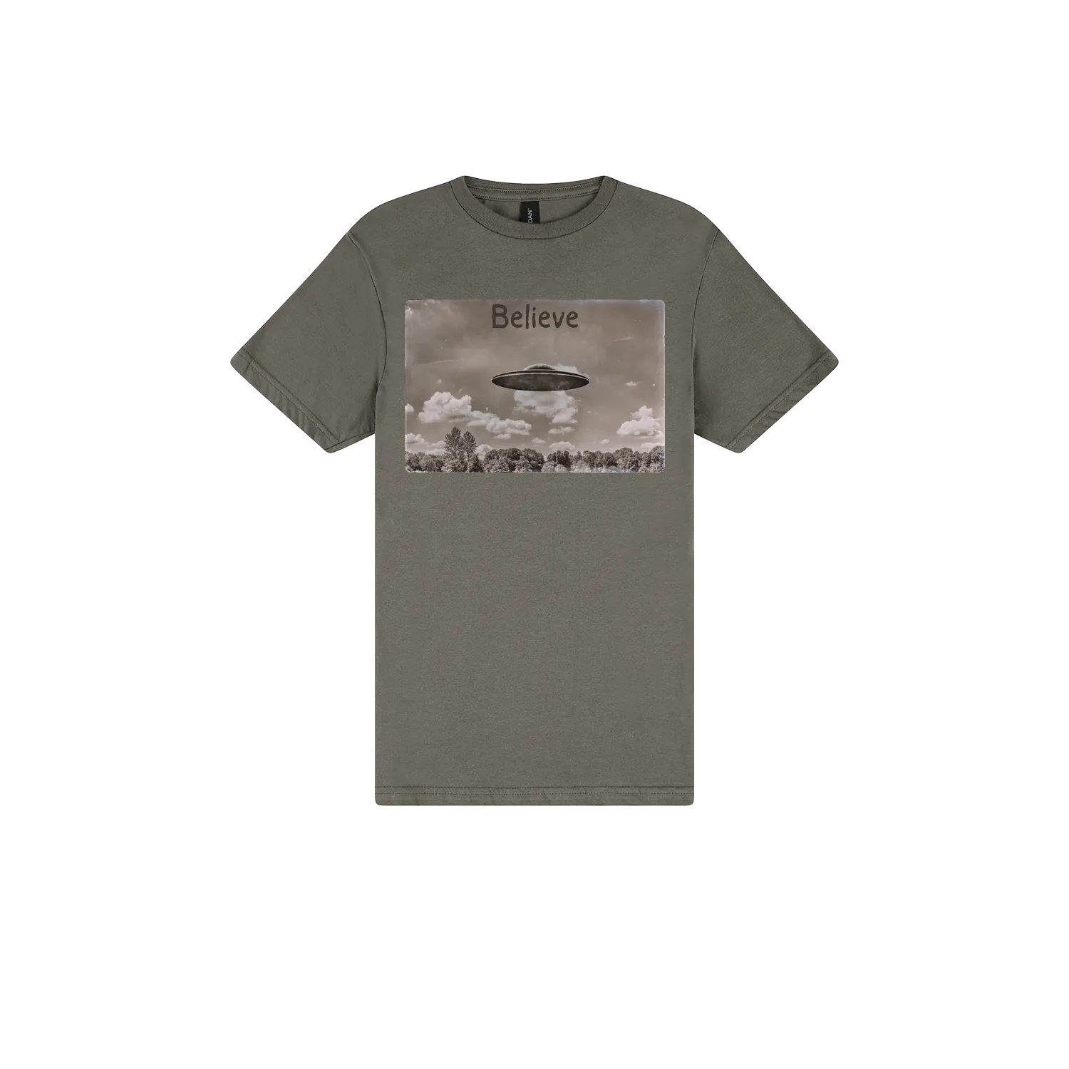 Charcoal front flat lay