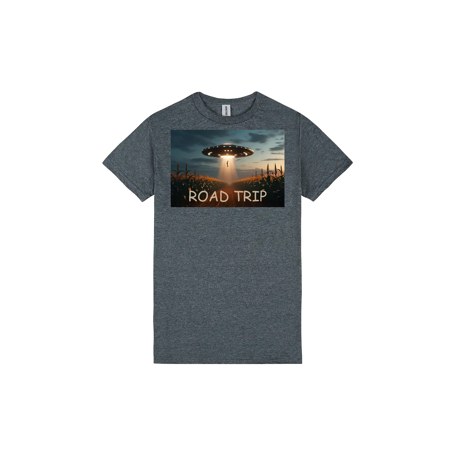 Dark Heather front flat lay