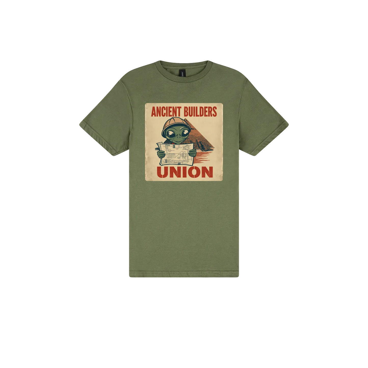 Military Green front flat lay