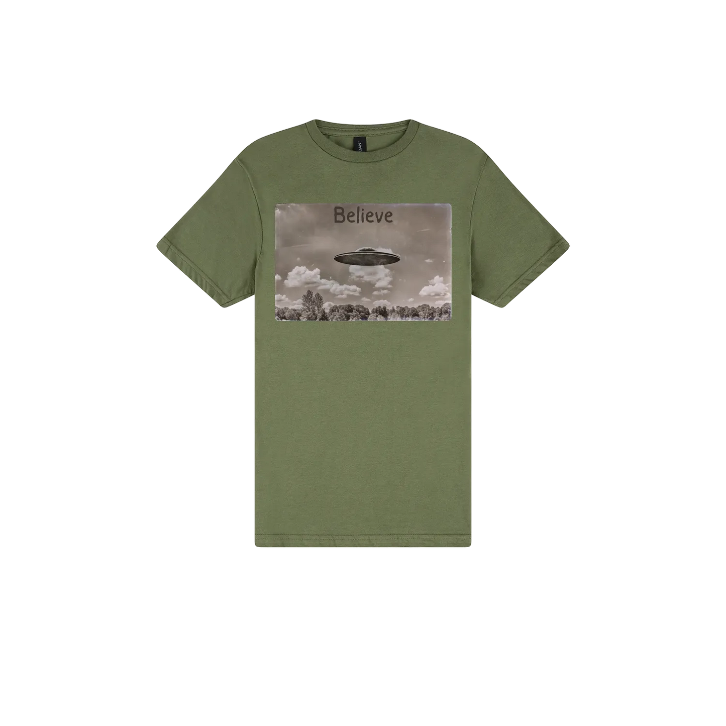 Military Green front flat lay