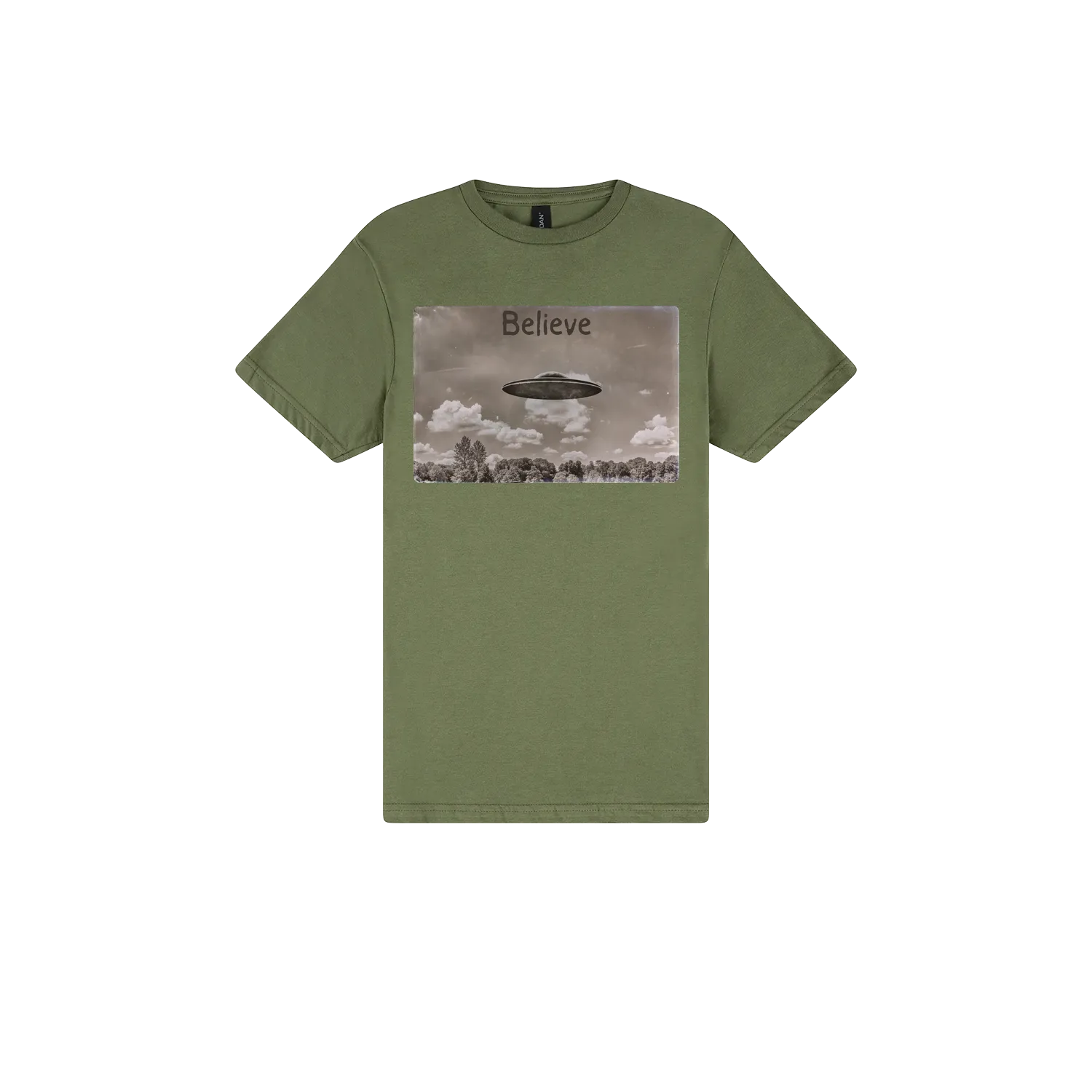 Military Green front flat lay