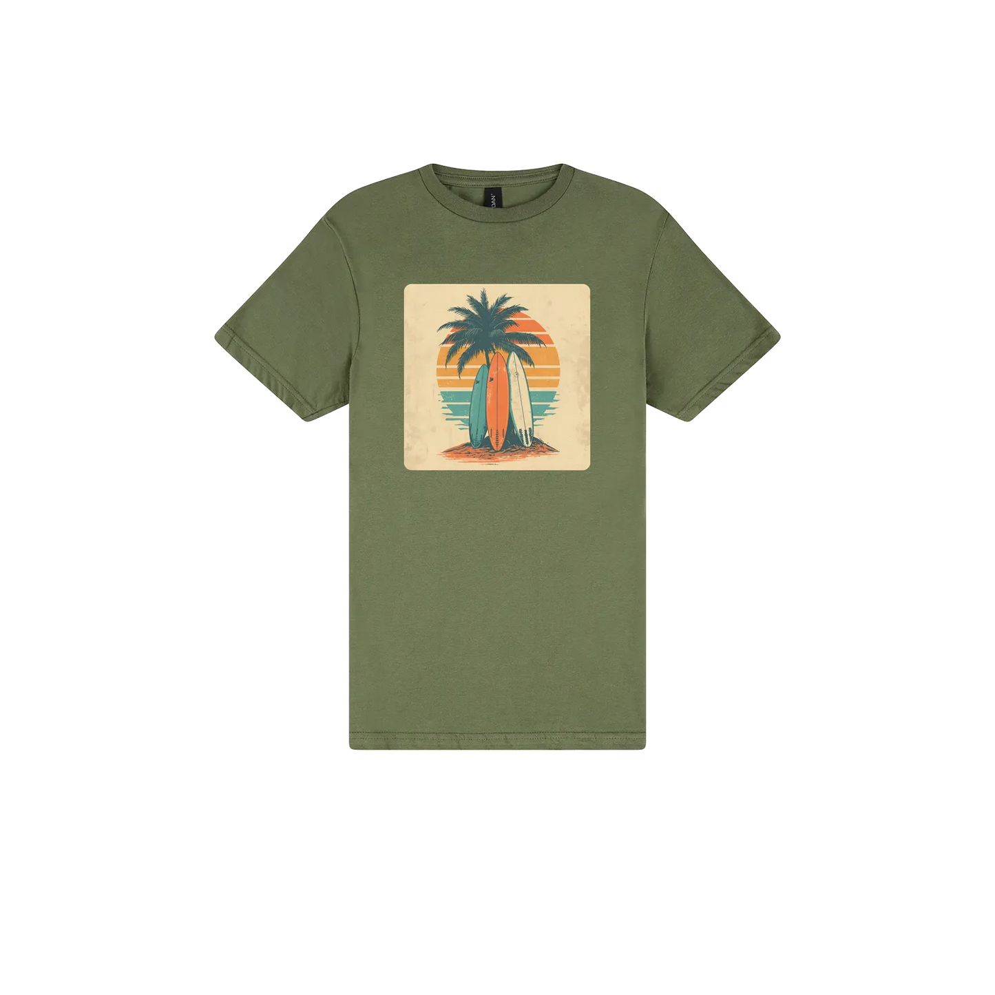 Military Green front flat lay