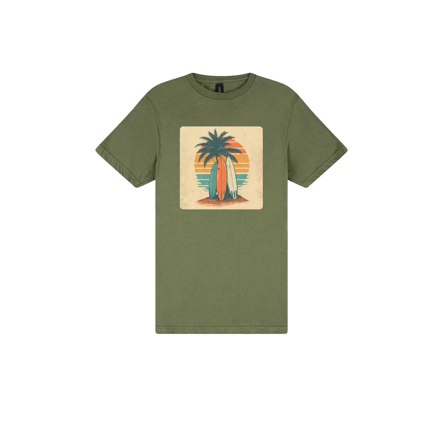 Military Green front flat lay