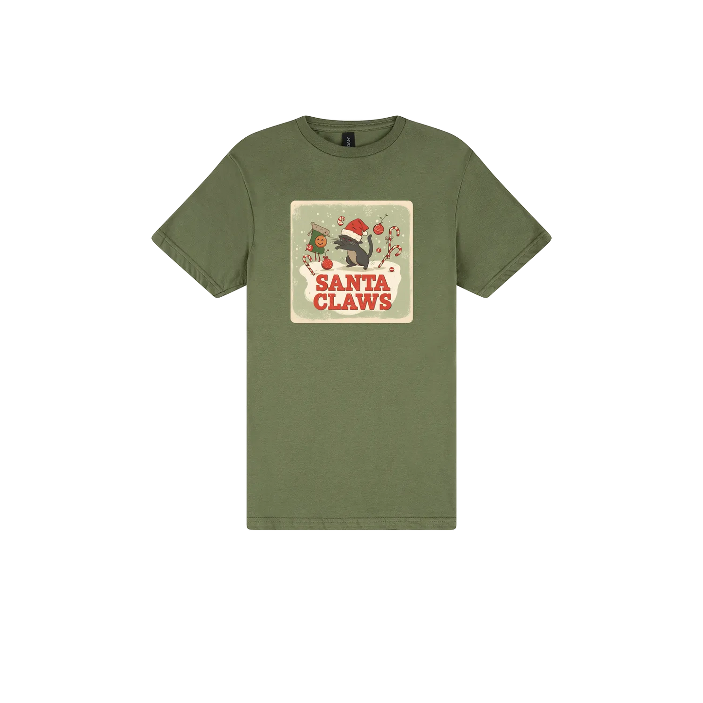 Military Green front flat lay